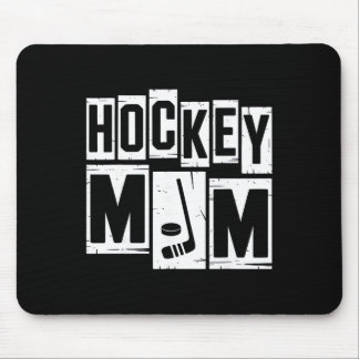 Retro-Hockey-Mama Frauen Hockey-Fan Mutti Mama Mut Mousepad