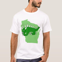 Retro Hodag über Wisconsin