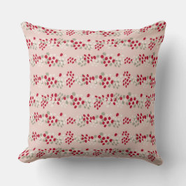 Retro Holiday Deco Rosa und Rot Kissen