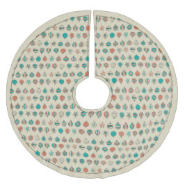 Retro Holiday Ornaments Treppenhaus Rock Polyester Weihnachtsbaumdecke