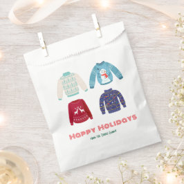 Retro Holiday Ugly Sweater Christmas Party Geschenktütchen