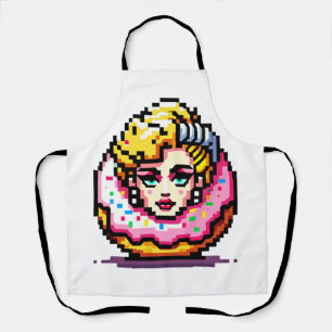 Retro Hollywood Icon - Pixel Art Pop Culture Schürze
