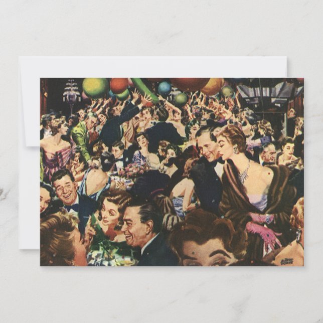 Retro Hollywood Theme Adult Happy Birthday Party Einladung (Vorderseite)