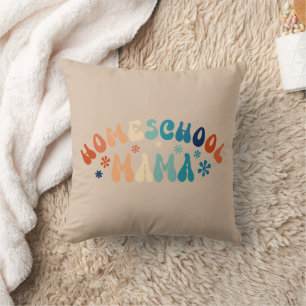 Retro Homeschool Mama Mama Kissen