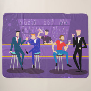 Retro homosexuelle Bar Sherpa Decke Sherpadecke
