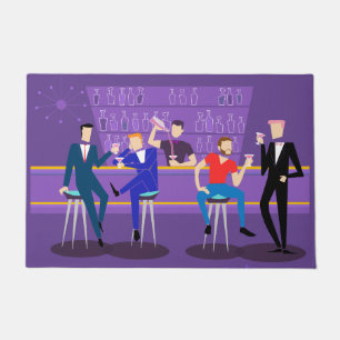 Retro homosexuelle Bar-Tür-Matte Fußmatte