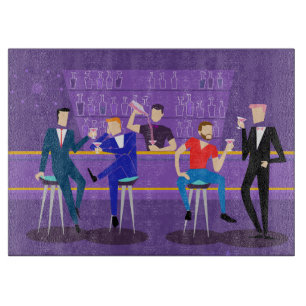 Retro homosexuelles Bar-Ausschnitt-Brett Schneidebrett