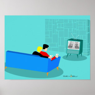 Retro-Homosexuelles-Paar-Poster, Wertplakatpapier Poster
