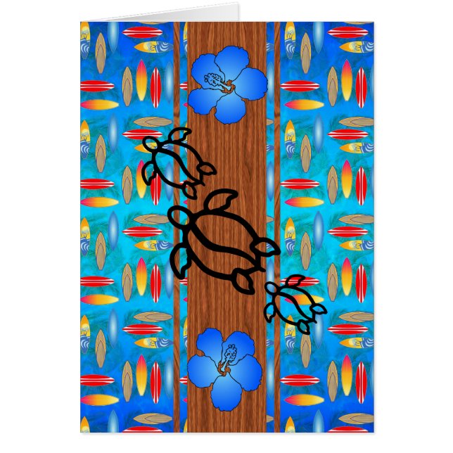 Retro Honu Surfboard (Vorne)