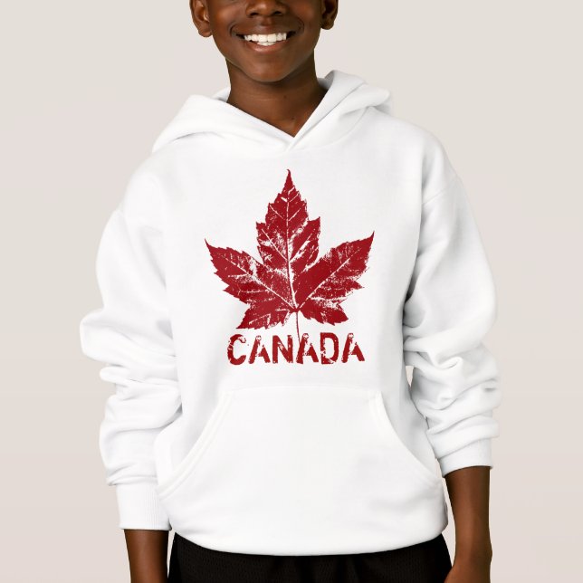 Retro Hoodie des cooles Kanadahoodie-Kindes die (Vorderseite)