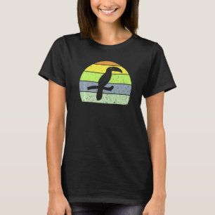 Retro Hornbill Vintag Hornbill Silhouette Tier T-Shirt