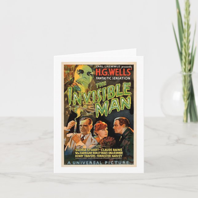 Retro Horror Movie S Monsters Halloween Karte (Vorderseite)