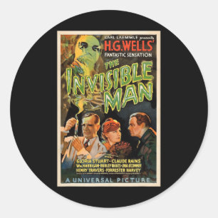 Retro Horror Movie S Monsters Halloween Runder Aufkleber