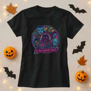 Retro-Horror-Nachtmonster T-Shirt
