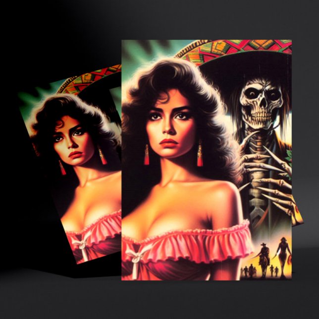 Retro-Horror Postkarte (Von Creator hochgeladen)