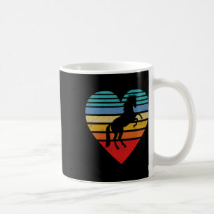 Retro Horse Heart Animal Liebe Kaffeetasse
