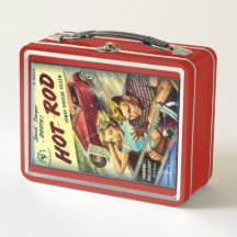 Retro-Hot-Rod-Rot-Metall-Lunchbox