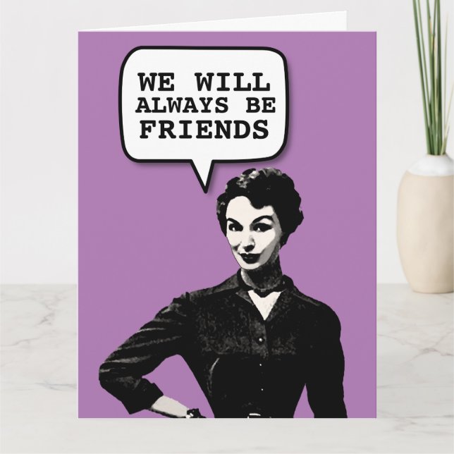 RETRO HOUSEWIFE FUNNY BIRTHDAY GIRL FRIEND CARD KARTE (Vorderseite)