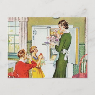 Retro Housewife Postkarte