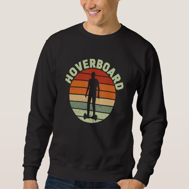 Retro Hoverboard Hover Electric Scooter Balance Bo Sweatshirt (Vorderseite)