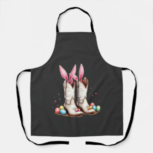 Retro Howdy Oaster Funny Cowboy Stiefel Ostereier Schürze