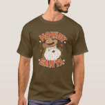 Retro Howdy Santa Christmas Rodeo Western Cowboy C T-Shirt<br><div class="desc">Retro Howdy Santa Christmas Rodeo Western Cowboy C</div>