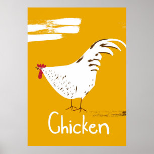 Retro-Huhn Poster