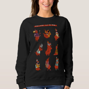 Retro Hühner Kunst Liebe Abenteuer Sweatshirt