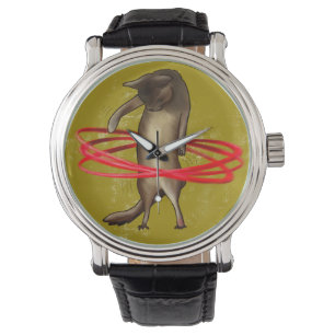 Retro Hula Cat - Montre