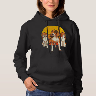 Retro Hund Besitzer des Tieres Sunset Beagle Hoodie