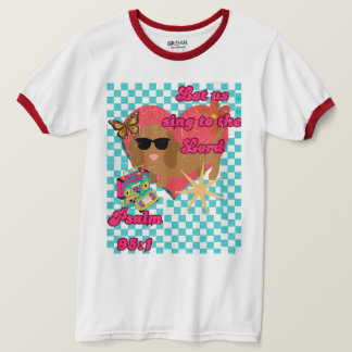 Retro-Hund Bibel Vers Abschlag unisex T-Shirt