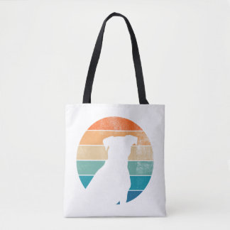 Retro Hund Silhouette - Vintager Hundeschuh Tasche
