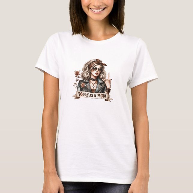 Retro-Husten als Mama T-Shirt (Vorderseite)