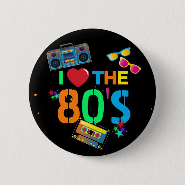 Retro I | eighties Button (Vorderseite)