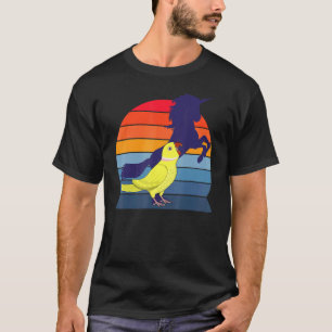 Retro I Einhorn I Schreiend Gelber Indischer Ringn T-Shirt