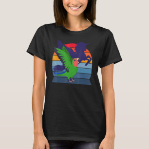 Retro I Geflügeltes Einhorn I Schreiend Rosiges gr T-Shirt