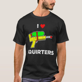 Retro I Herz Squirters Funny I Liebe Squirters T-Shirt