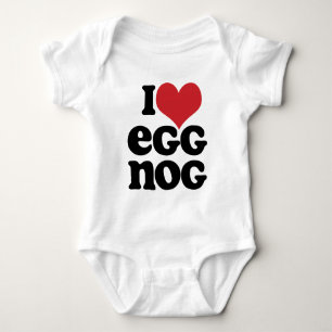 Retro I Liebe Eggnog Baby Strampler