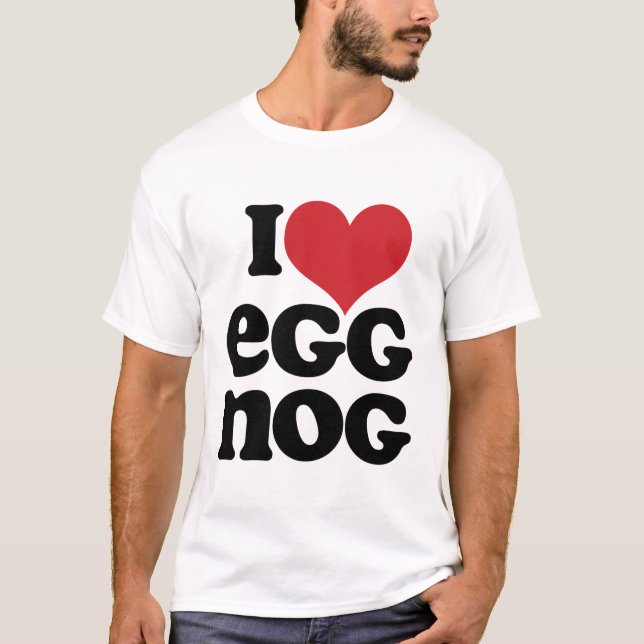 Retro I Liebe Eggnog T-Shirt (Vorderseite)