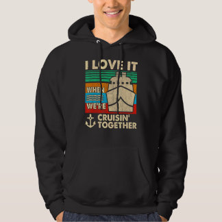 Retro I Liebe, wenn wir gemeinsam Cruis fahren Hoodie