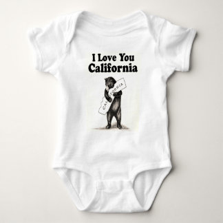 Retro I Love You California Baby Strampler