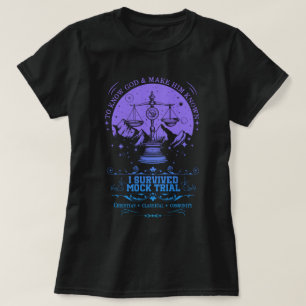 Retro I Survived Mock Trial CC Homeschool T-Shirt