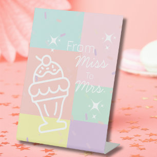 Retro Ice Cream Von Miss bis Mrs. Sockelschild