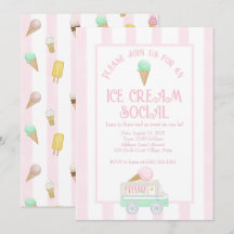 Retro Ice Creme Social Birthday Party