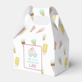 Retro Ice Creme Social Ice Creme Cones Gefälligkei Geschenkschachtel