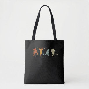 Retro Ice Hockey Player Center Verteidigung Hockey Tasche