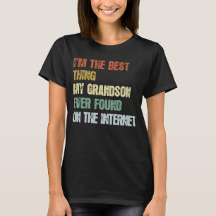 Retro, ich bin das Beste, was mein Enkel je gefund T-Shirt