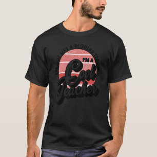 Retro Ich bin ein Cooler Lehrer zurück zur Schule T-Shirt