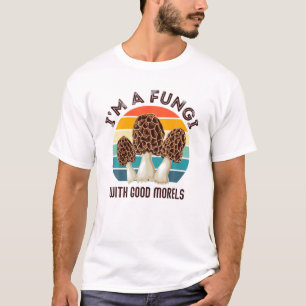 Retro Ich bin ein FUNGI mit GUTEN MORELS - Funny M T-Shirt