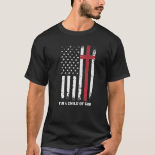 Retro Ich bin Kind Gottes Bibelvers Amerikanische T-Shirt